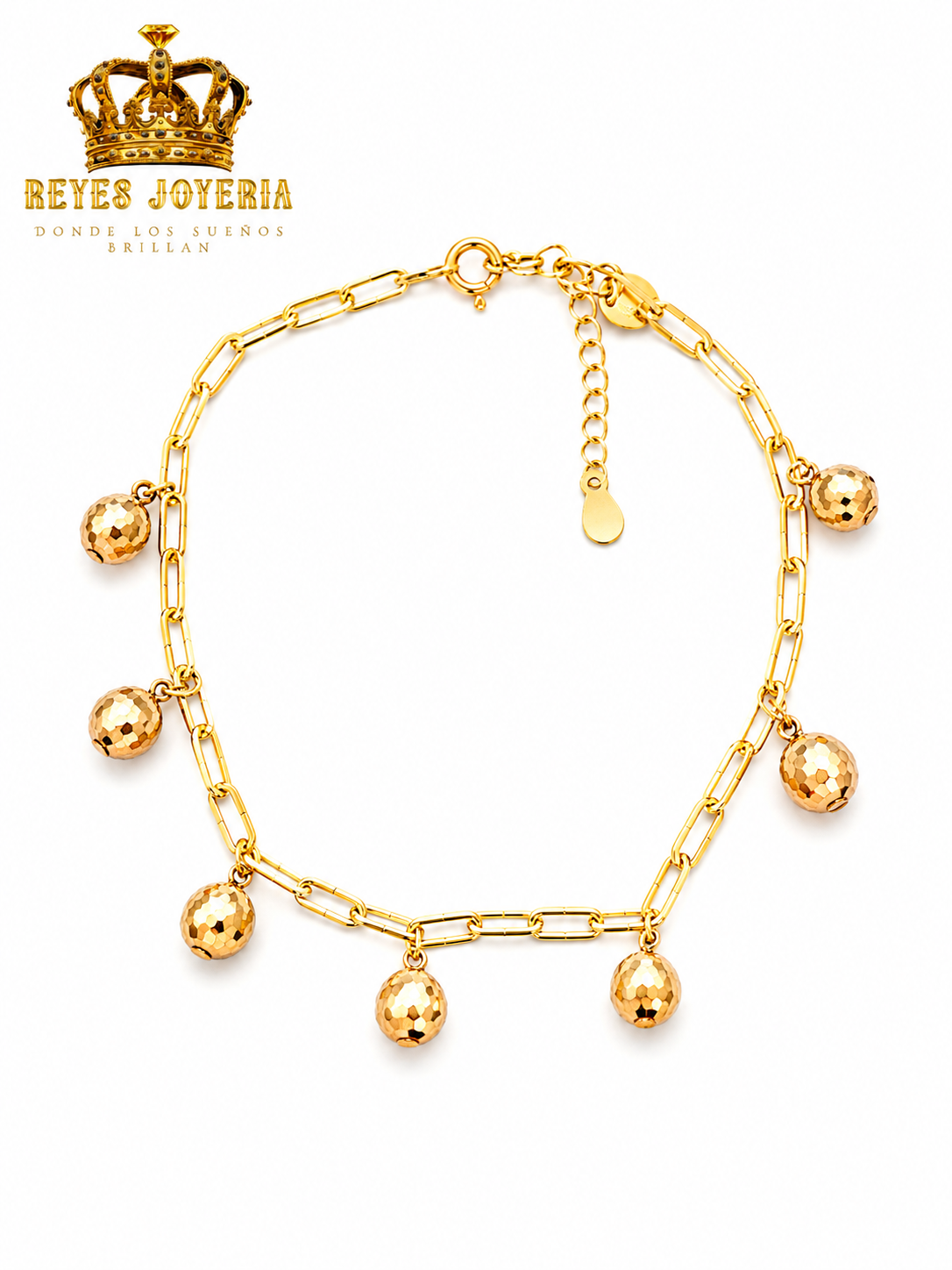 Brazalete con colgante 10 kt