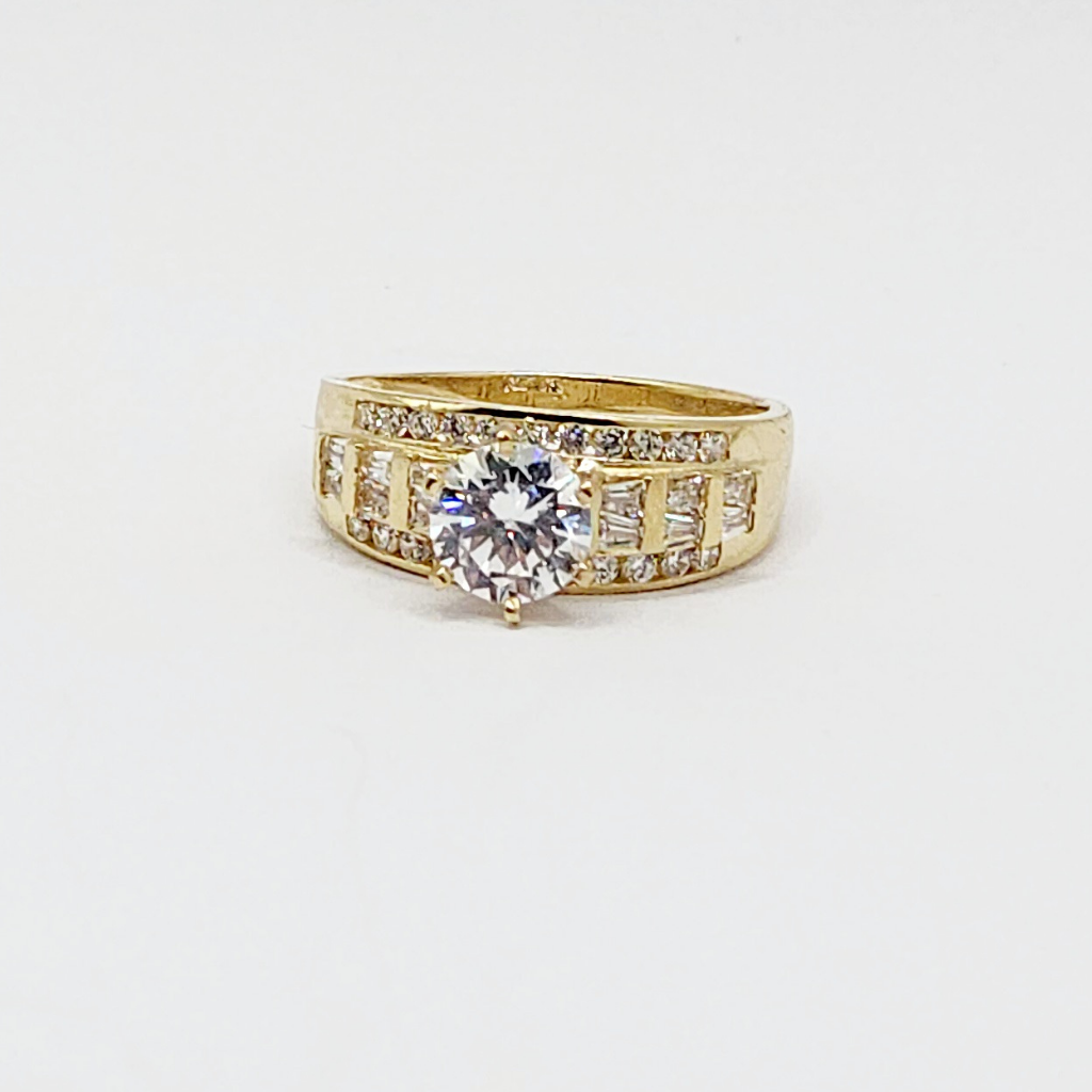 10K Anillo De Compromiso de Mujer - Diamante