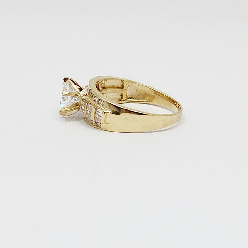 10K Anillo De Compromiso de Mujer - Diamante
