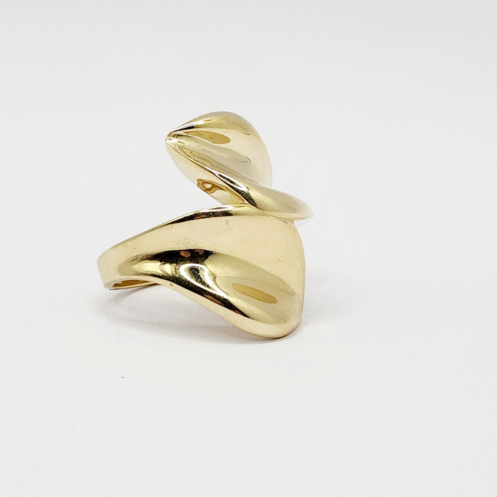 10K Anillo De Mujer - Diseño De Concha