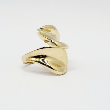 10K Anillo De Mujer - Diseño De Concha