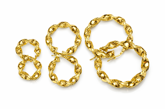 Set de Argollas 10 kt