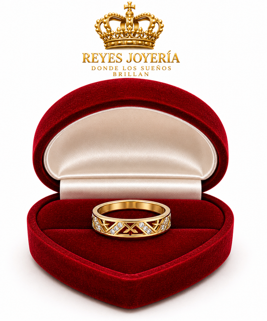 Anillo de hombre de compromiso 10 kt