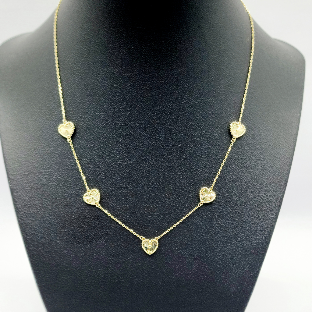 10K Cadena De Mujer - Diseño De Corazon