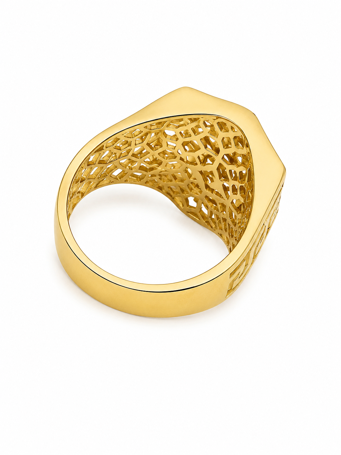Anillo de hombre 10 kt Calado