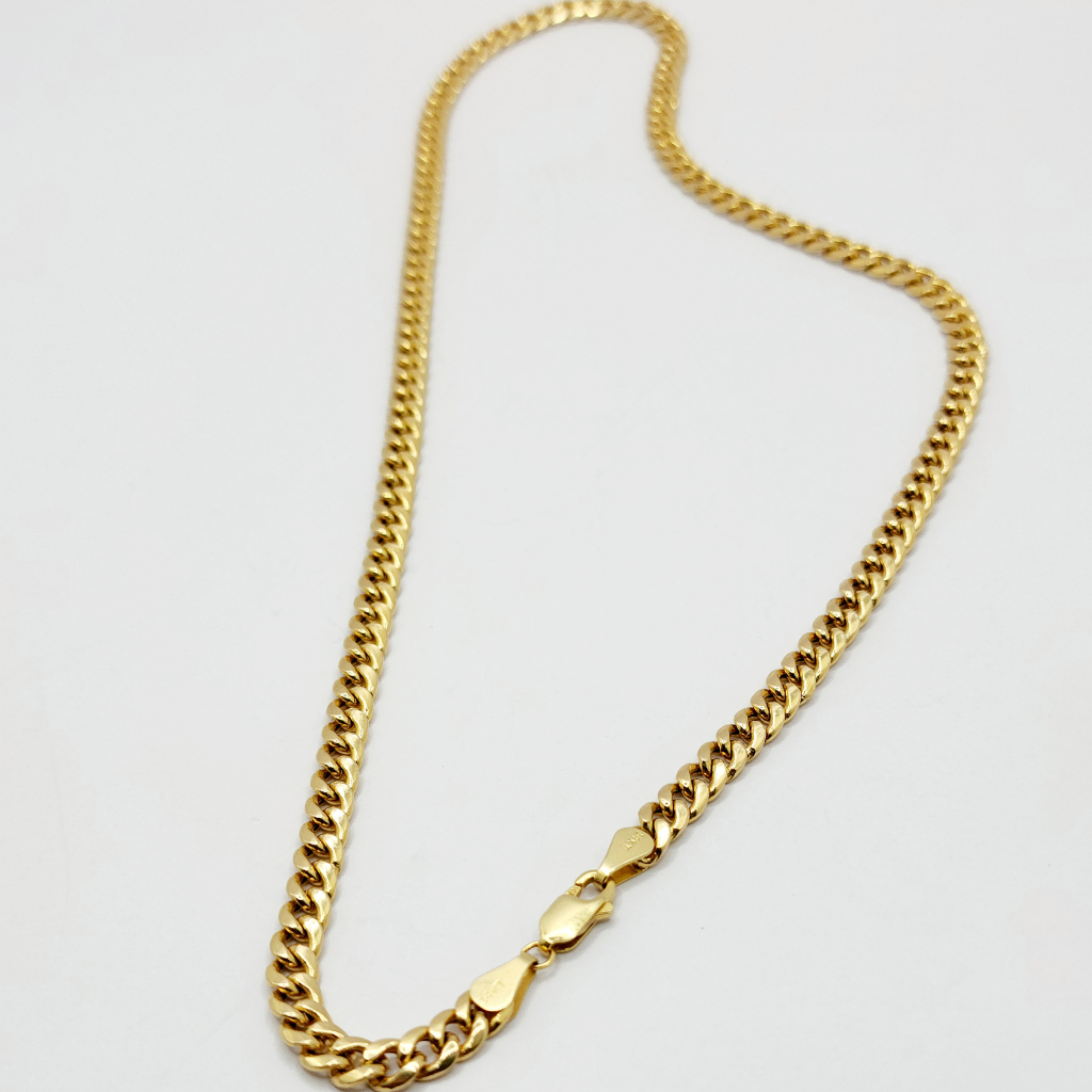 14K Cadena Semisolida- 20x5ML