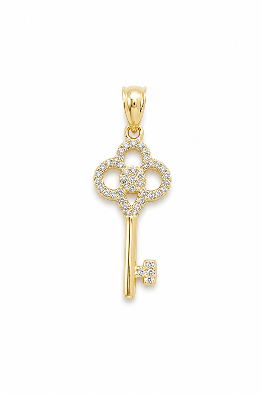 Dige de llave hermoso con piedra 10 kt