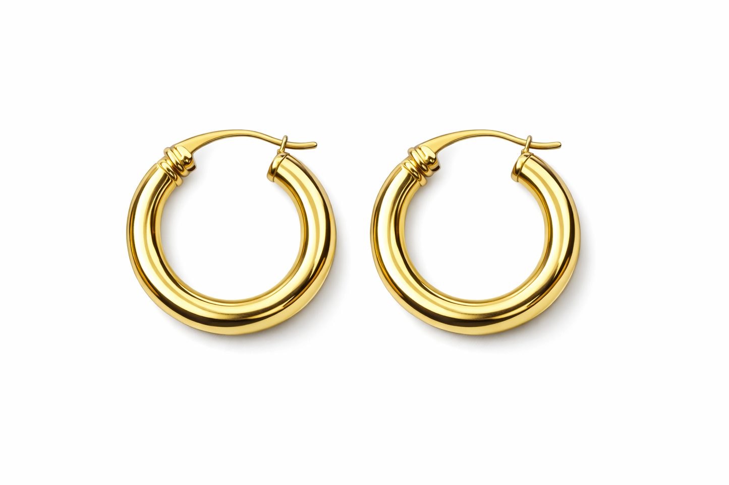 Argollas de tuvo gordo liza  10 KT