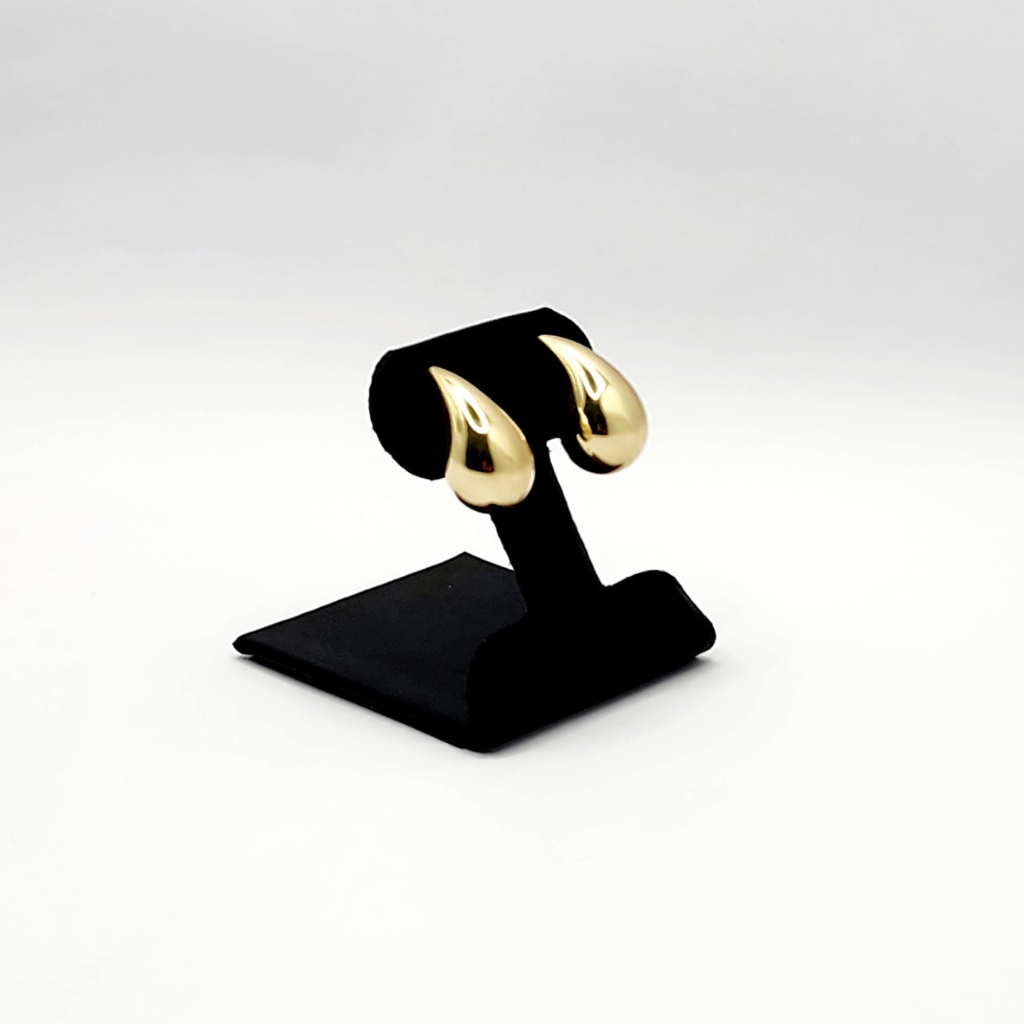 14K Aretes De Gotas Mediana