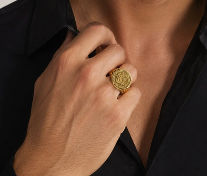 Anillo de hombre 10 kt de mazon
