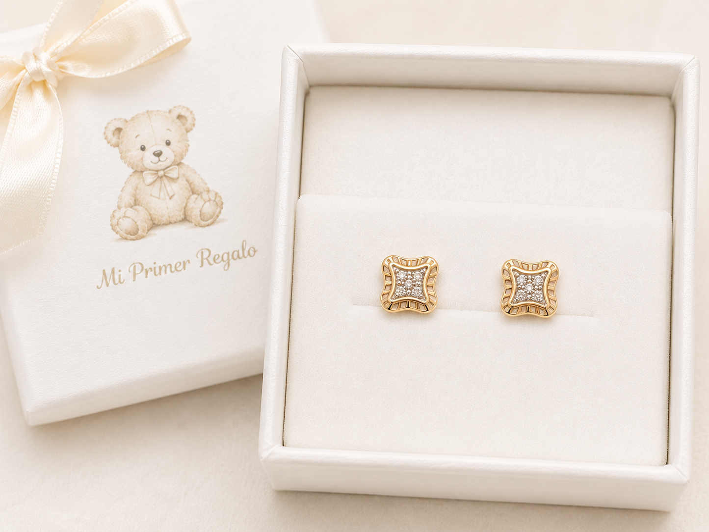 Pendientes de bb 14 kt