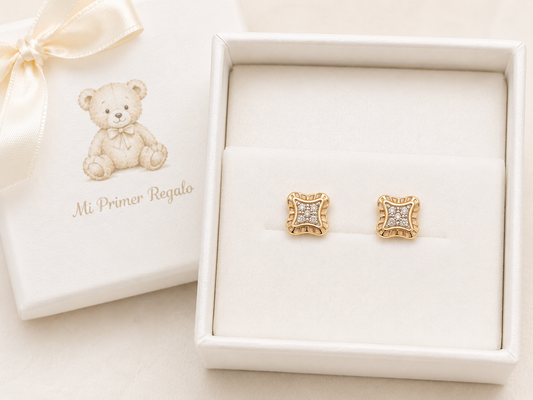 Pendientes de bb 14 kt