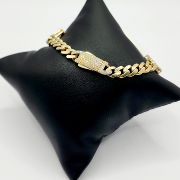 10K Brazalete De Mujer - De Corazones