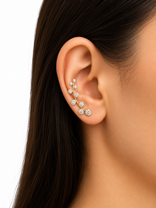 Pendientes hermoso 10 kt