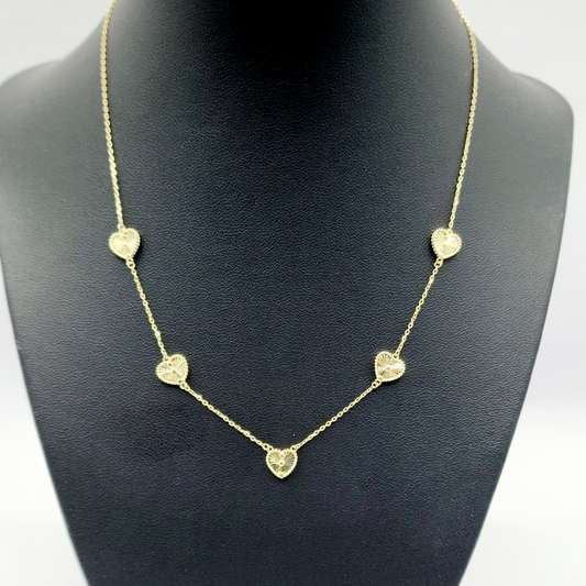 10K Cadena De Mujer - Diseño De Corazon