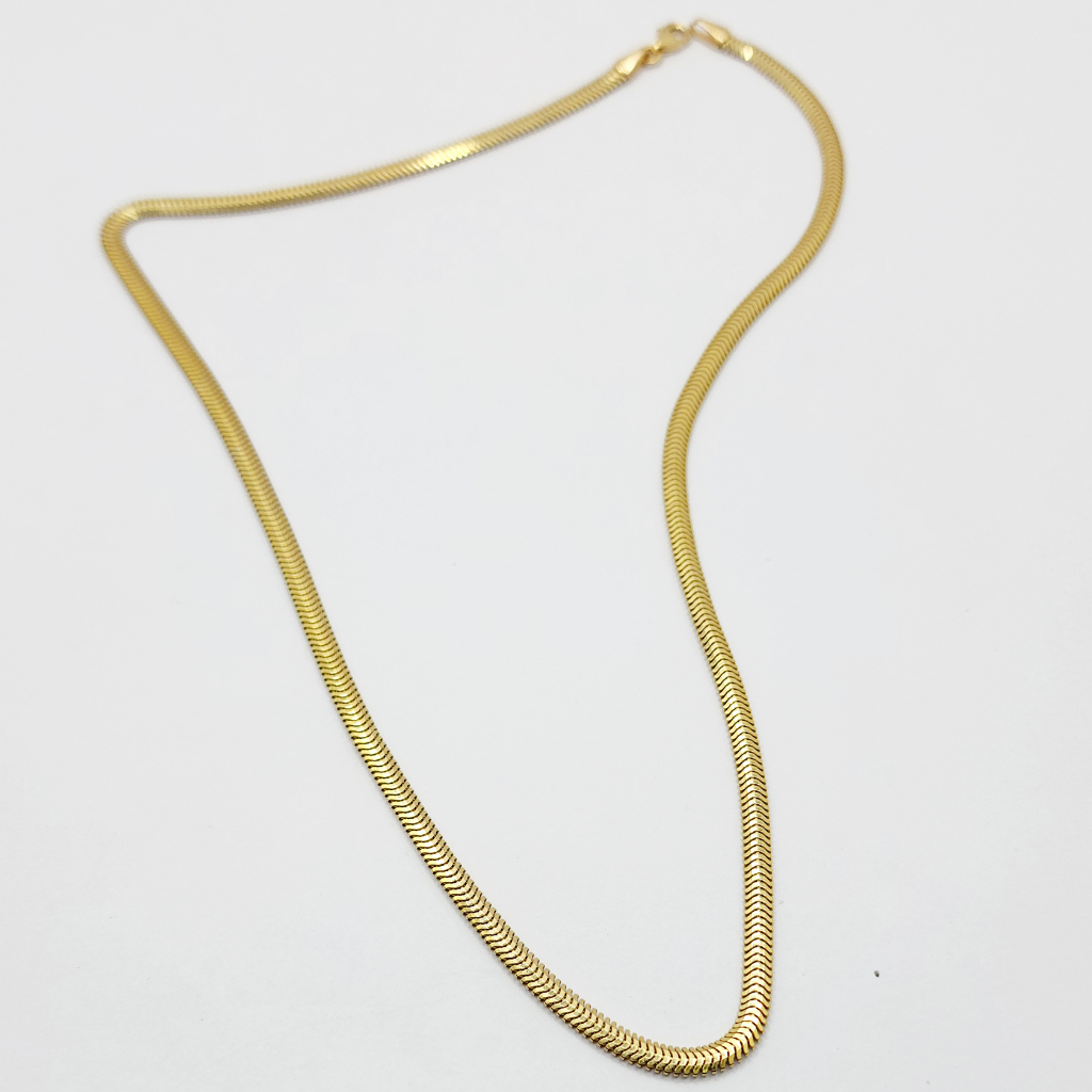 14K Cadena De Mujer - Espina De Pescado