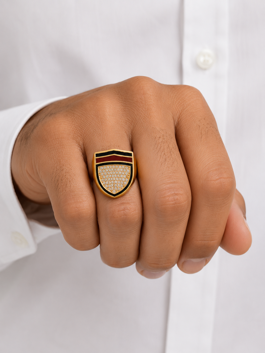 Anillo de hombre super hermoso 10 kt