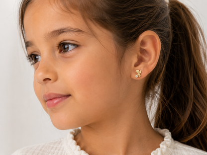 Pendientes de niña de angel 10 kt