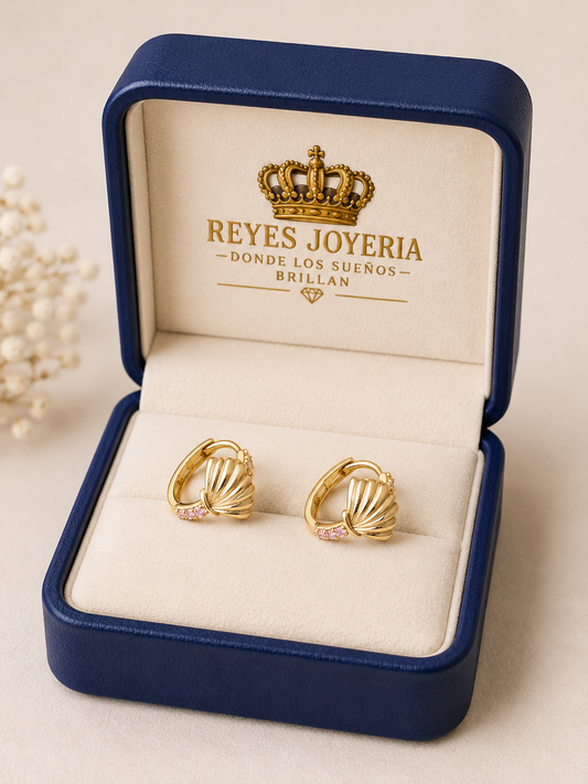 Argollas para niña 14 kt
