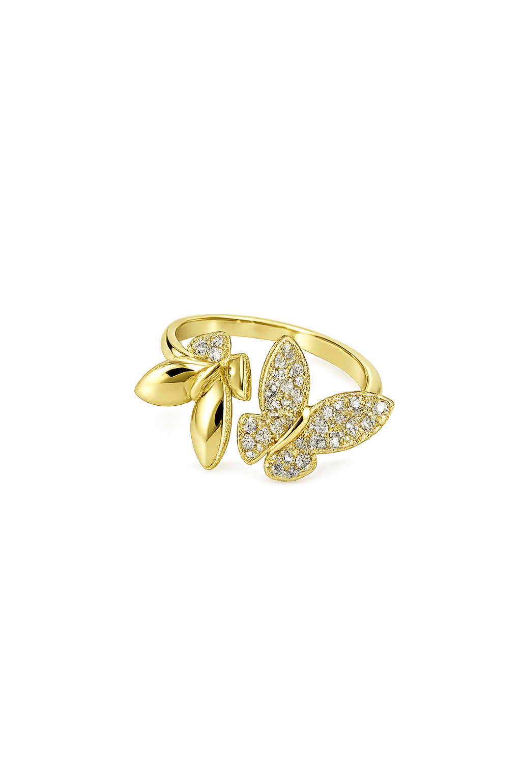 Anillo de mujer de mariposa 10 kt