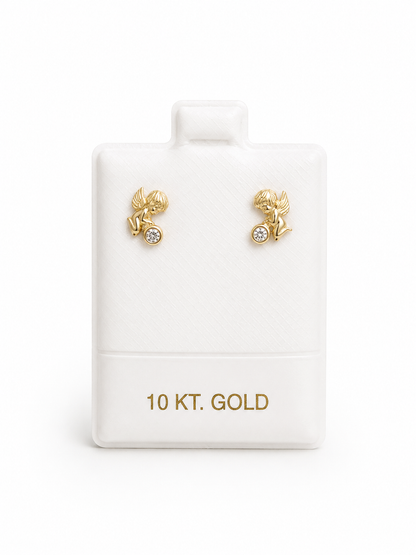 Pendientes de niña de angel 10 kt