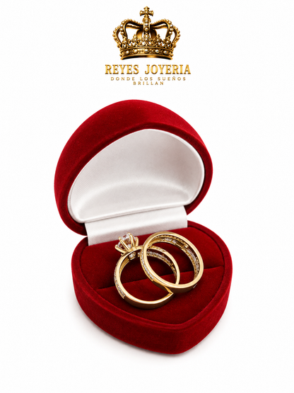 Anillo de compromiso bello 10 kt