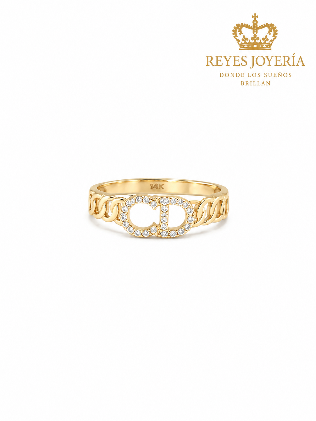 Anillo hermoso mujer 10 kt
