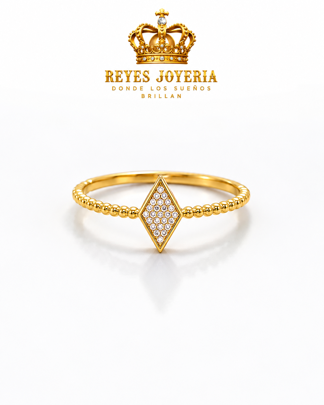 Anillo de mujer rombo 10 kt