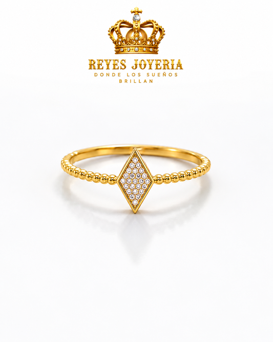 Anillo de mujer rombo 10 kt