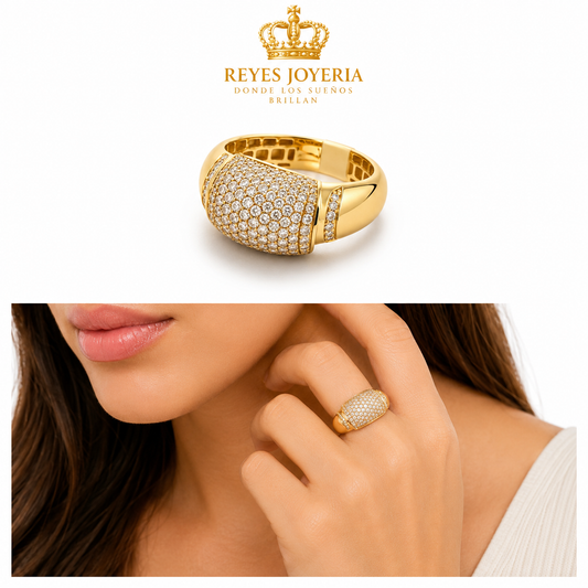 Anillo con piedra mujer 10 kt