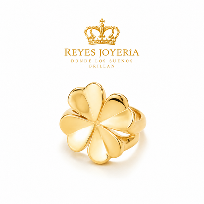 Anillo de mujer forma de Flores 10 kt