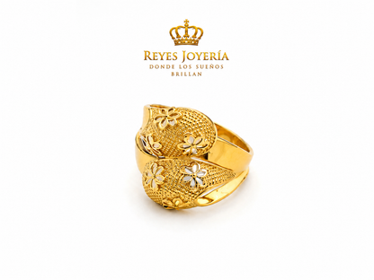 Anillo calado de mujer 10 kt
