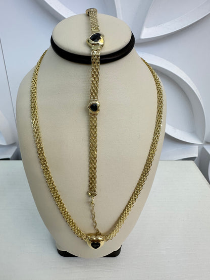 10K Set de gargantilla original italiana